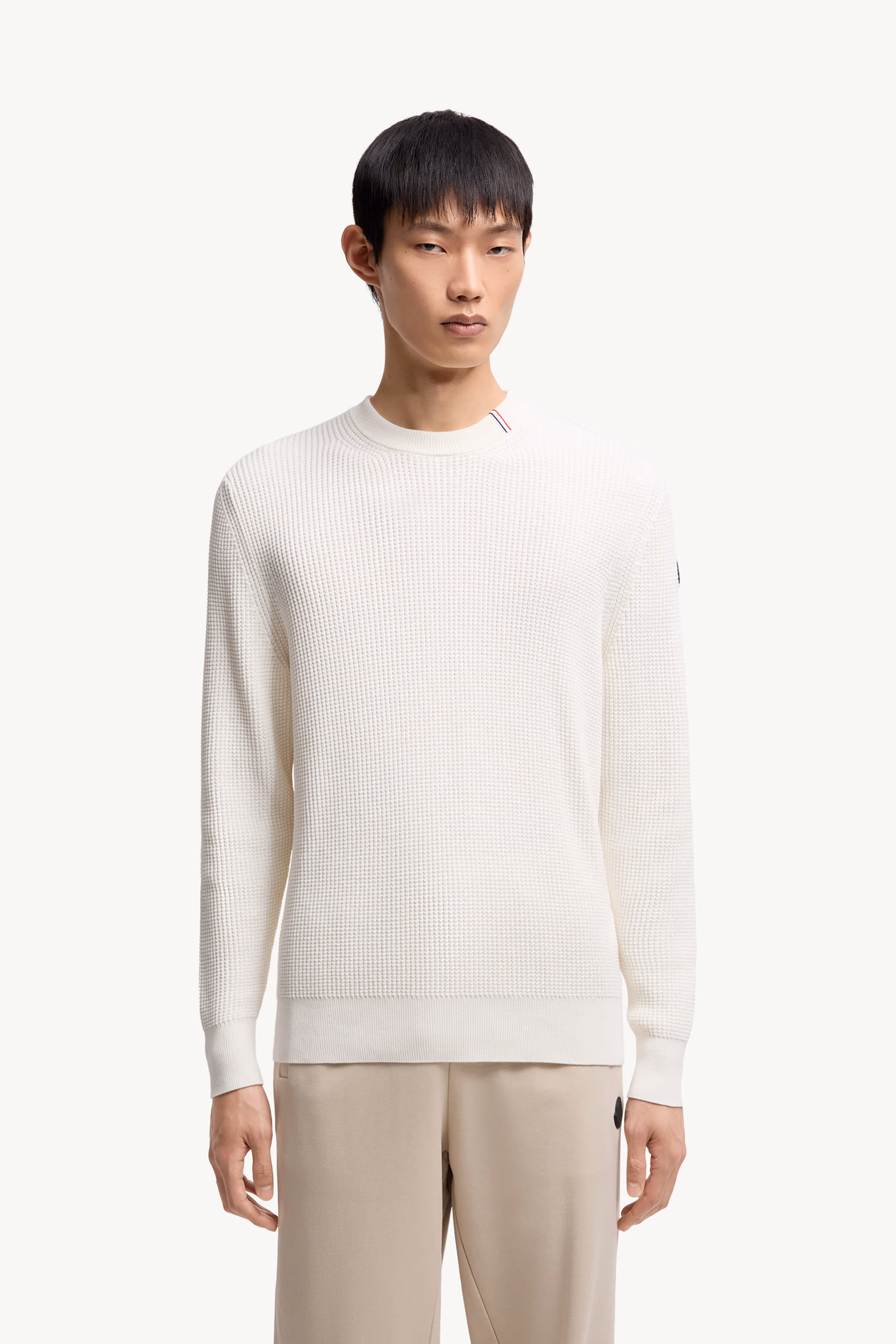 Cotton Sweater Men White Moncler 3